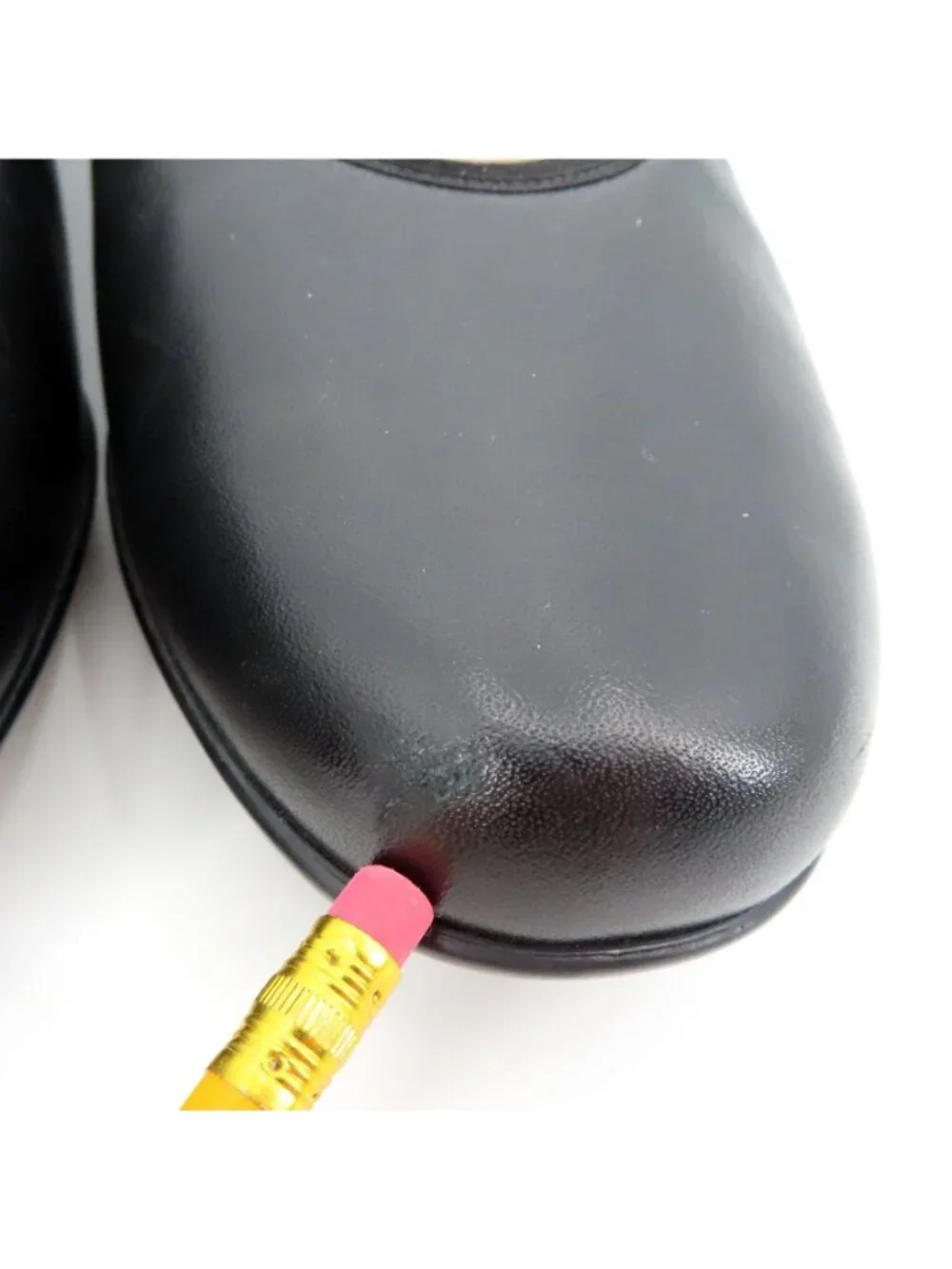 SAS MILANO Women 8.5 M Black Leather Round Toe Heels Pumps Shoes Made in USA